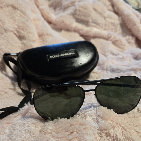 Dolce & Gabbana Accessories - Dolce & Gabbana Black Aviator Sunglasses